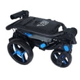 thumbnail image 4 of Axglo V2 Golf Push Cart - 3-Wheel - Patented 1-Step Folding System - Black/Blue, 4 of 4