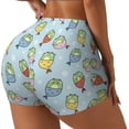 thumbnail image 2 of Kdxio Frog In Mermaid Print Workout Shorts for Women Seamless Soft Smooth Gym Yoga Scrunch Active Shorts, 2 of 5