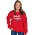 thumbnail image 5 of Definitely Dominican Cute Flag Love Women Crewneck Sweatshirt Brisco Brands S, 5 of 5