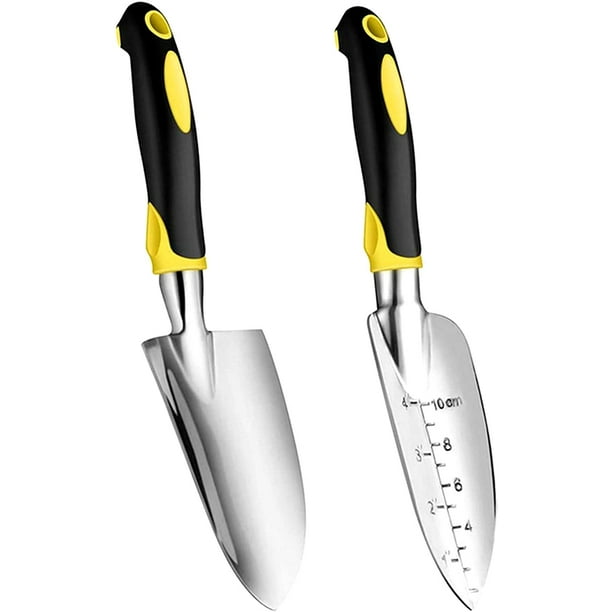 Garden Trowel Cast Aluminum Heavy Duty Hand Shovel with Soft