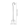 thumbnail image 3 of Heavy Duty Garden Shepherd Hooks for Outdoor Bird Feeders, Solar Lights, Plant Hanging Baskets - Metal Stand, 3 of 6