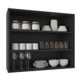 thumbnail image 2 of Miekor Furniture Wall Shelf 30" H, 3 Shelves, Black MK7797, 2 of 7