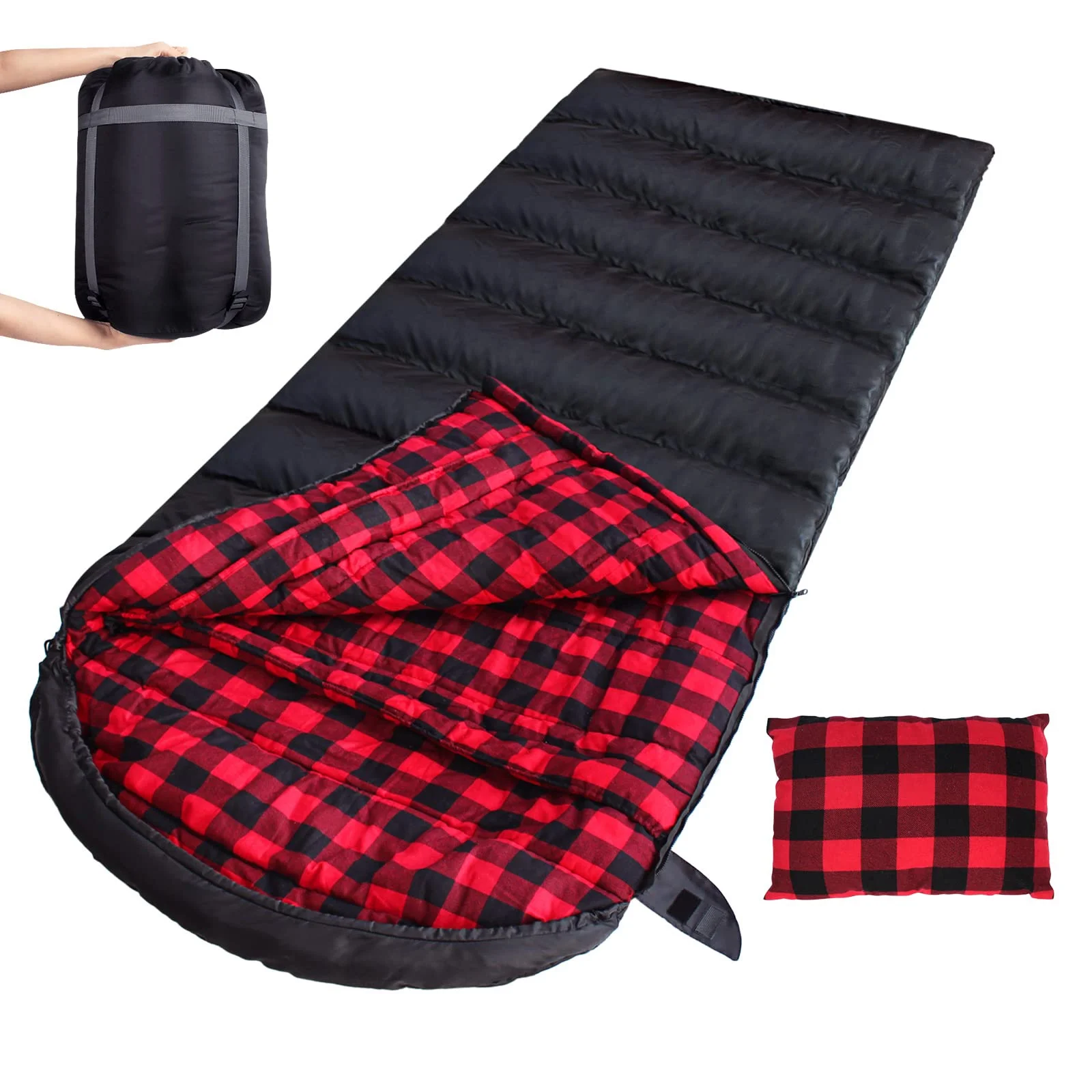 Lanthour 0° XXL Winter Sleeping Bag with Pillow and Sack photo 1