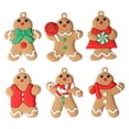 thumbnail image 2 of Colgante de árbol de hombre de pan de jengibre de Navidad de 6 uds, decoración colgante exquisita para dormitorio (L) Likrtyny juguetes de los niños, 2 of 8