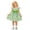 00-Green601, variant on WOYY Girls Ruffle Sleeveless Dress Casual Square Neck Cotton Dresses, Green, Sizes 6M-3T