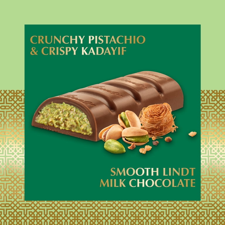 Lindt Dubai Style Milk Chocolate Candy with Pistachio & Kadayif