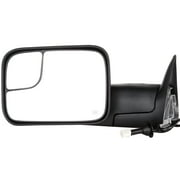 AUTOMUTO Towing Mirrors Driver and Passenger Side Tow Mirrors Power Control Black Heated No-Turn Signal Compatible with 1998-2001 for Dodge for Ram 1500 1998-2002 for Dodge for Ram 2500 for Ram 3500