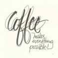 thumbnail image 3 of Paschke, Chris 12x12 Black Modern Framed Museum Art Print Titled - Coffee Sayings IV, 3 of 5
