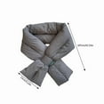 thumbnail image 4 of Winter Down Scarf Women and Men Down Filling Plain Windproof Ultralight Neck Warmer Padded Scarves for Cycling Hiking, 4 of 15
