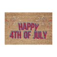 thumbnail image 1 of Mar 4th Of July Door Mat Summer Door Mats Patriotic Memorial Day Decor Fun Alphabet Doormat‘HAPPY 4TH of JULY' with Non-silp Backing Independence Day Rug Coir Floor Mat ,Welcome Mat 16''x24'', 1 of 6