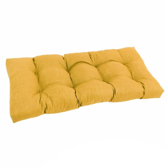 Blazing Needles 42-inch by 19-inch Squared Solid Spun Polyester Tufted Loveseat Cushion 94006-LS-REO-SOL-03