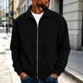 thumbnail image 6 of Rvwovn Men's Ribbed Trucker Jacket Full Zip Lapel Collar Corduroy Fall Outerwear for Daily Wear, 6 of 6