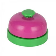 STARTIST 2xGame Call Bell Classroom Bell Multifunction Hand Bells for Desk School Hotel Green and Pink