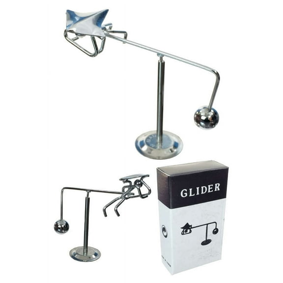 Hang Glider Silver Balancing Mini Sculpture