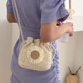 thumbnail image 2 of Bolso bandolera para mujer, Longziming, Textil, Crema, 2 of 2