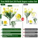 thumbnail image 2 of 20 paquetes de flores artificiales TURNMEON para decoración de exteriores, 2 of 7