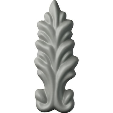 Ekena Millwork 1 1/8"W x 2 3/4"H x 3/8"P Helene Leaf Drop Polyurethane Onlay