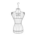 thumbnail image 4 of Tachiuwa Female Mannequin Metal Form Female Mannequin Torso for Home Decor White, 4 of 9