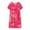 3#Hot Pink, variant on Harpily Daily House Dresses for Women Summer Cotton Silk Short Sleeved Sleep Dress For Middle Women New Loose Fitting Wear Elderly Sleepwear Plus Size Dress