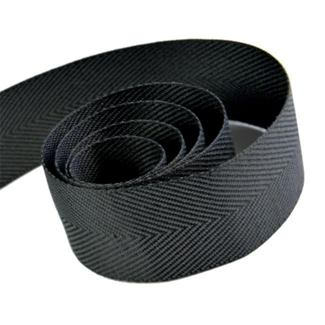 Papillon Ribbon & Bow R097015-38-0030-0012 1,5 Po. Ruban Chevron Charmant de 50 Verges avec Bordure Monofilament - Noir et Argent