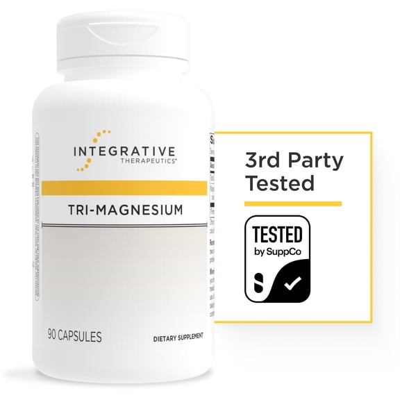 Integrative Therapeutics Tri-Magnesium, Energy Metabolism Support,* 90 Count (90 Servings)