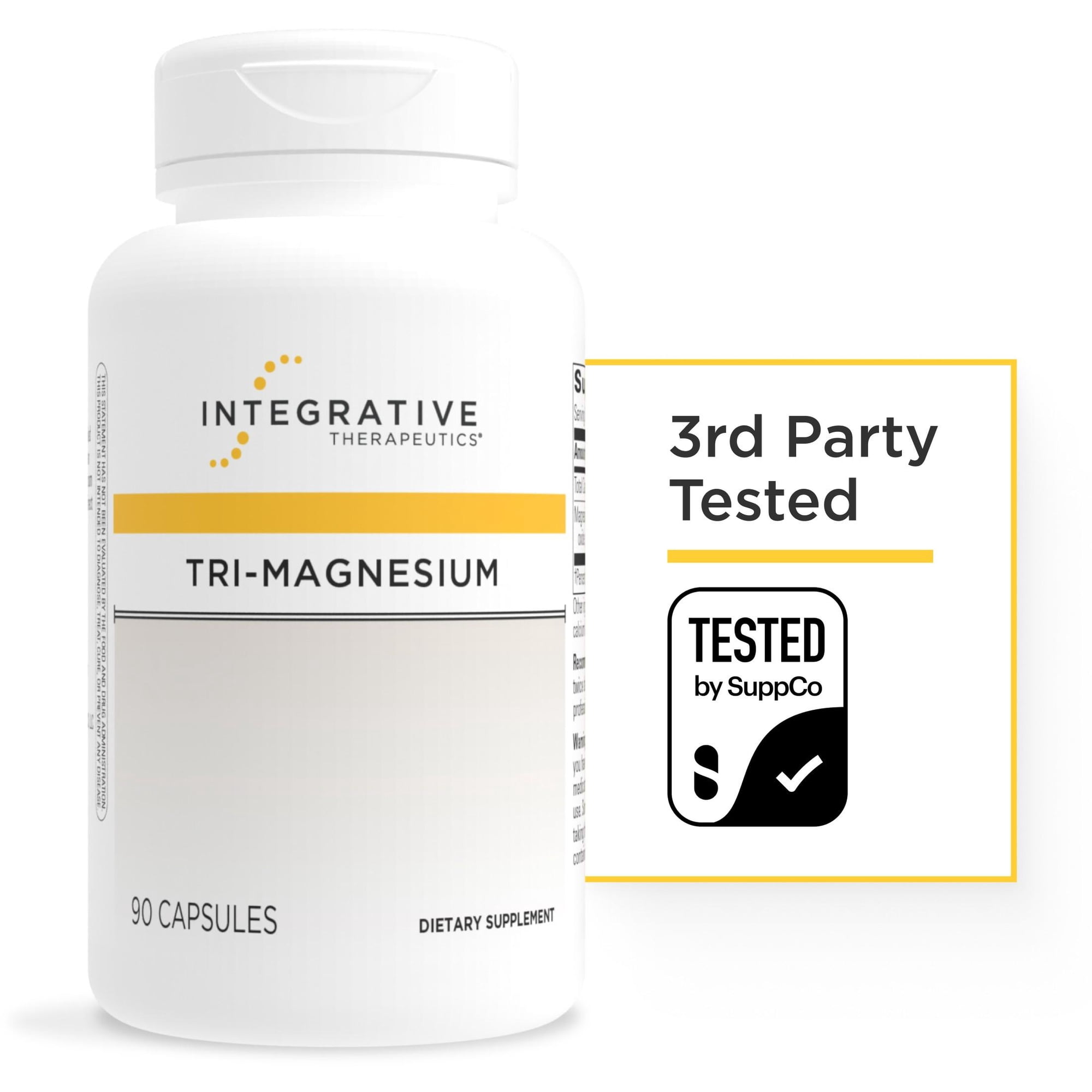 Integrative Therapeutics Tri-Magnesium, Energy Metabolism Support,* 90 Count (90 Servings)