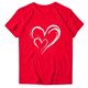 thumbnail image 5 of Xuyuer Womens Lover Heart Graphic Round Neck Shirt Valentines Funny Couple Matching Casual Short Sleeve Tee Tops, 5 of 7