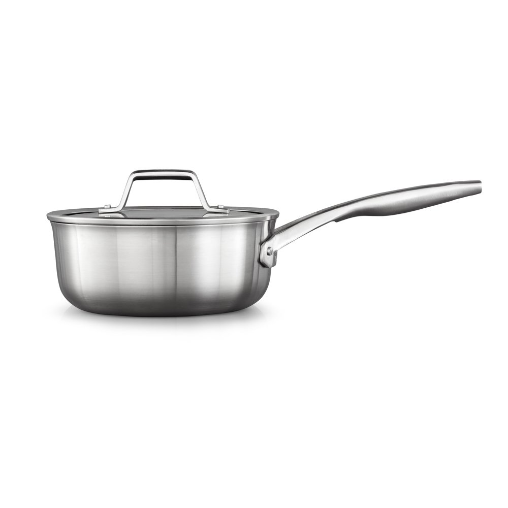Calphalon Premier Stainless Steel 2.5Quart Sauce Pan with Cover