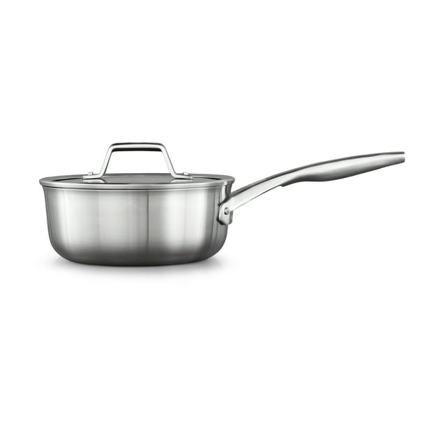 Calphalon Premier Stainless Steel 2.5Quart Sauce Pan with Cover