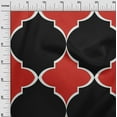 thumbnail image 3 of oneOone Cotton Jersey Red Fabric Quatrefoil Sewing Craft Projects Fabric Prints By Yard 58 Inch Wide, 3 of 4