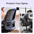 thumbnail image 4 of TMV Ergonomic Mesh Office Chair - High Back Gaming Desk Chair, Computer Chair with Lumbar Support & Wheels, Modern Vanity Chair for Home Office,Living Room,Bedroom,Black, 4 of 9