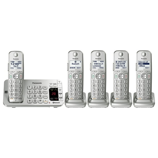 Panasonic KXTGE475S Link2cell Bluetooth Cordless Phone System (5