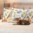 thumbnail image 3 of Fall Leaves Outdoor Pillow Covers 20"x12" Set of 2,Waterproof Throw Pillow Covers for Patio Furniture,Autumn Thanksgiving Fox Hedgehog Owl Retro Decorative Cushion Pillowcases for Garden Couch Sofa, 3 of 9