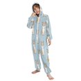 thumbnail image 5 of Soft Big Kids Onesie Pajamas Cozy Loose-Fit Jumpsuits for kids with Pockets for Christmas Lounge & Play Cute Little Dog Pattern, 5 of 8