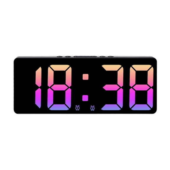 Alarm Clock,Simple Digital Clock,Wall Clock with Dual Alarm and Automatic Brightness