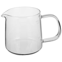 FRCOLOR Clear Coffee Carafe 400ml Heat Resistant Borosilicate Glass Coffee Server for Home and Office for Hand Drip and Iced Coffee Stylish Tea Pot