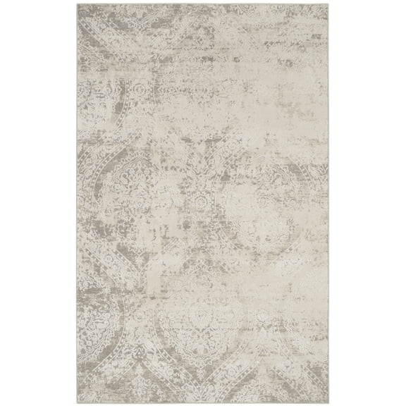 SAFAVIEH Princeton Abigail Distressed Area Rug, Grey/Beige, 2'6" x 4'