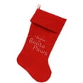 thumbnail image 3 of Christmas Stocking Rhinestone, "I Believe In Santa Paws", 3 of 5