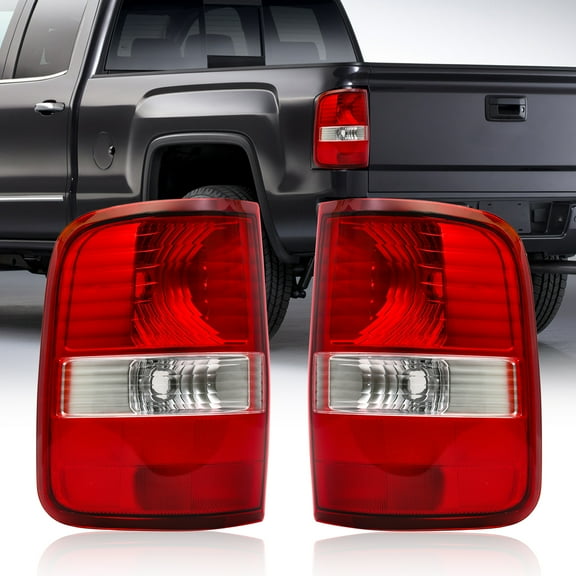 Tail Light Compatible With 2004 2005 2006 2007 2008 Ford F150 F-150 Driver and Passenger Side Rear Light Brake Lamps