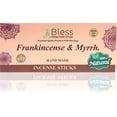 thumbnail image 3 of Bless Frankincense and Myrrh 100% Natural Handmade Hand Dipped Incense Sticks Organic Chemicals Free for Purification Relaxation Positivity Yoga Meditation The Best Woods Scent (100 Sticks (150GM)), 3 of 6