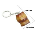 thumbnail image 6 of Fun & Creative Realistic Food Keychains, 1Pc Simulation Food Shaped Keychain With Key Ring, Cute Miniature Food Keychain For Bags Keys Purse Decoration, Fun Novelty Gift For Food, 6 of 6