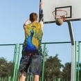 thumbnail image 5 of Honeii Peacocks print basktball shirt for men and women, Unisex basketball jersey for Theme party-4X-Large, 5 of 6