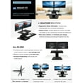 thumbnail image 5 of Mount-It! Sit Stand Standing Desk Converter with Dual Monitor Mount Combo Black, 5 of 16