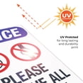 thumbnail image 6 of Please Remove All Jewelry Sign, OSHA Sign, 24x36 Corrugated Plastic, 6 of 7