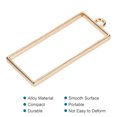 thumbnail image 4 of Uxcell 48x20mm Rectangle Hollow Resin Pendants Frames for DIY Crafts Gold Tone 10 Pack, 4 of 5