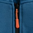 thumbnail image 6 of Men's Winter Raglan Sleeve Hoodie Soft Fleece Full Zip Athletic Jacket Wind Resistant Loose Causal Hoodies, L, 6 of 7
