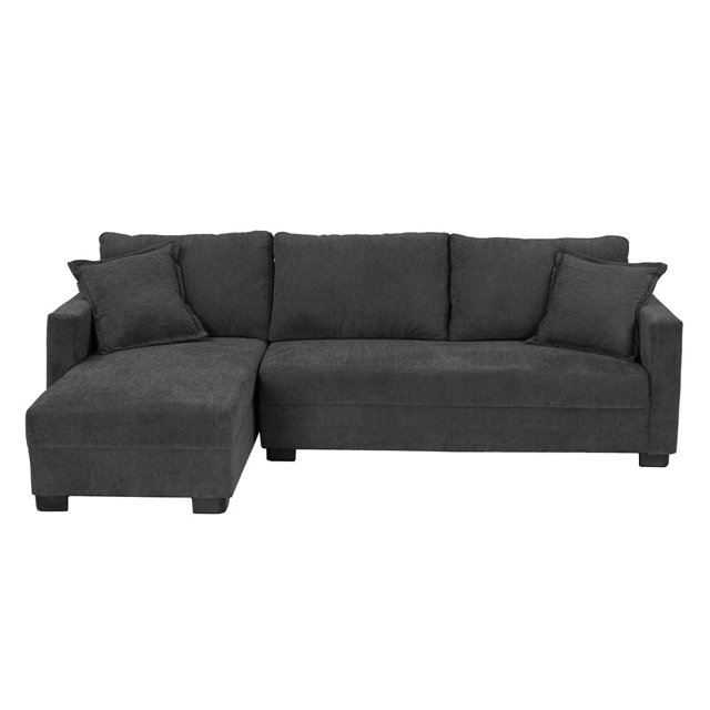 Love Chaise Smoky Petit Izquierdo Gris Carbón