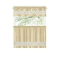 thumbnail image 5 of Achim Paige Rod Pocket Light Filtering Tier and Valance Curtain Set, Tan, 55" x 36", 5 of 5