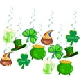thumbnail image 1 of Kit de 12 decoraciones para el Día de Patricio, sombreros, accesorios, decoración del hogar, tarro de cerveza, hucha para oficina, sala de estar,, 1 of 8