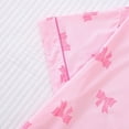 thumbnail image 4 of FASHOFT Women's 2 Piece Bow Print Pajamas Set Short Sleeve Button Down Lounge Shorts Valentine's Day Soft Comfy Sleepwear Sets Red XL, 4 of 9